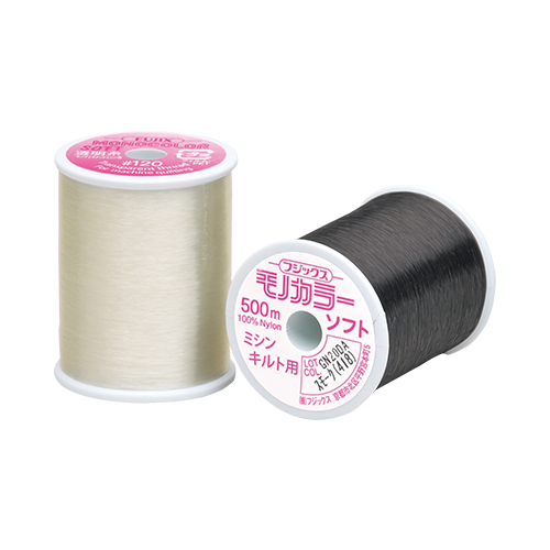 FUJIX Transparent Thread, in White and Dark Grey Color, 500m/546